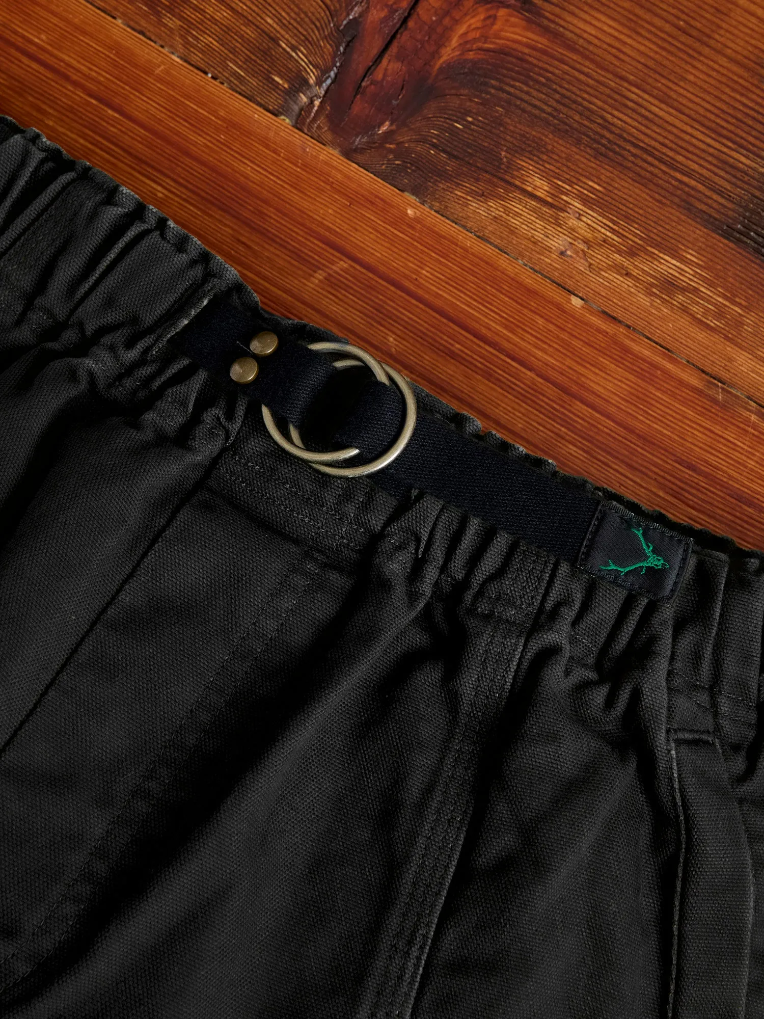 11.5oz Cotton Canvas Belted C.S Pant in Black