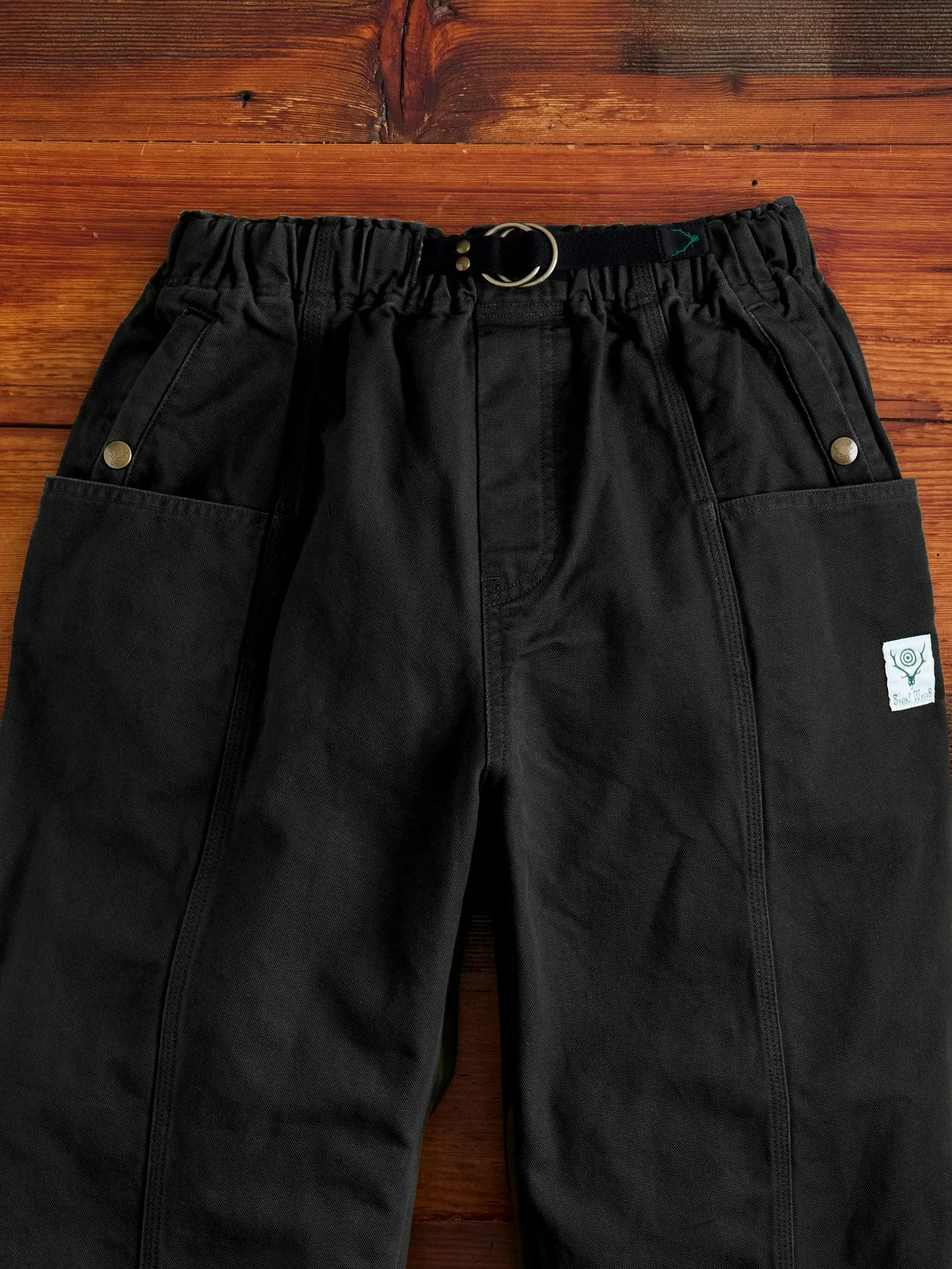 11.5oz Cotton Canvas Belted C.S Pant in Black