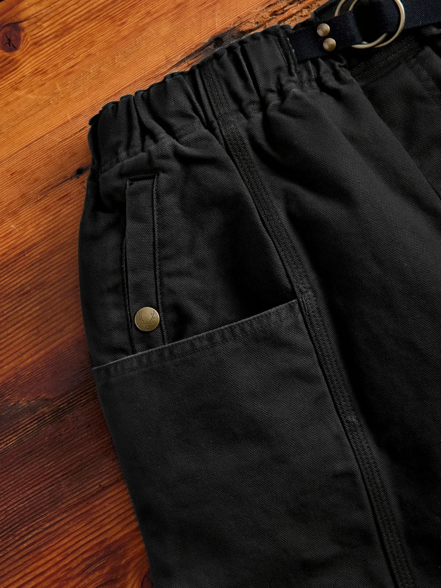 11.5oz Cotton Canvas Belted C.S Pant in Black