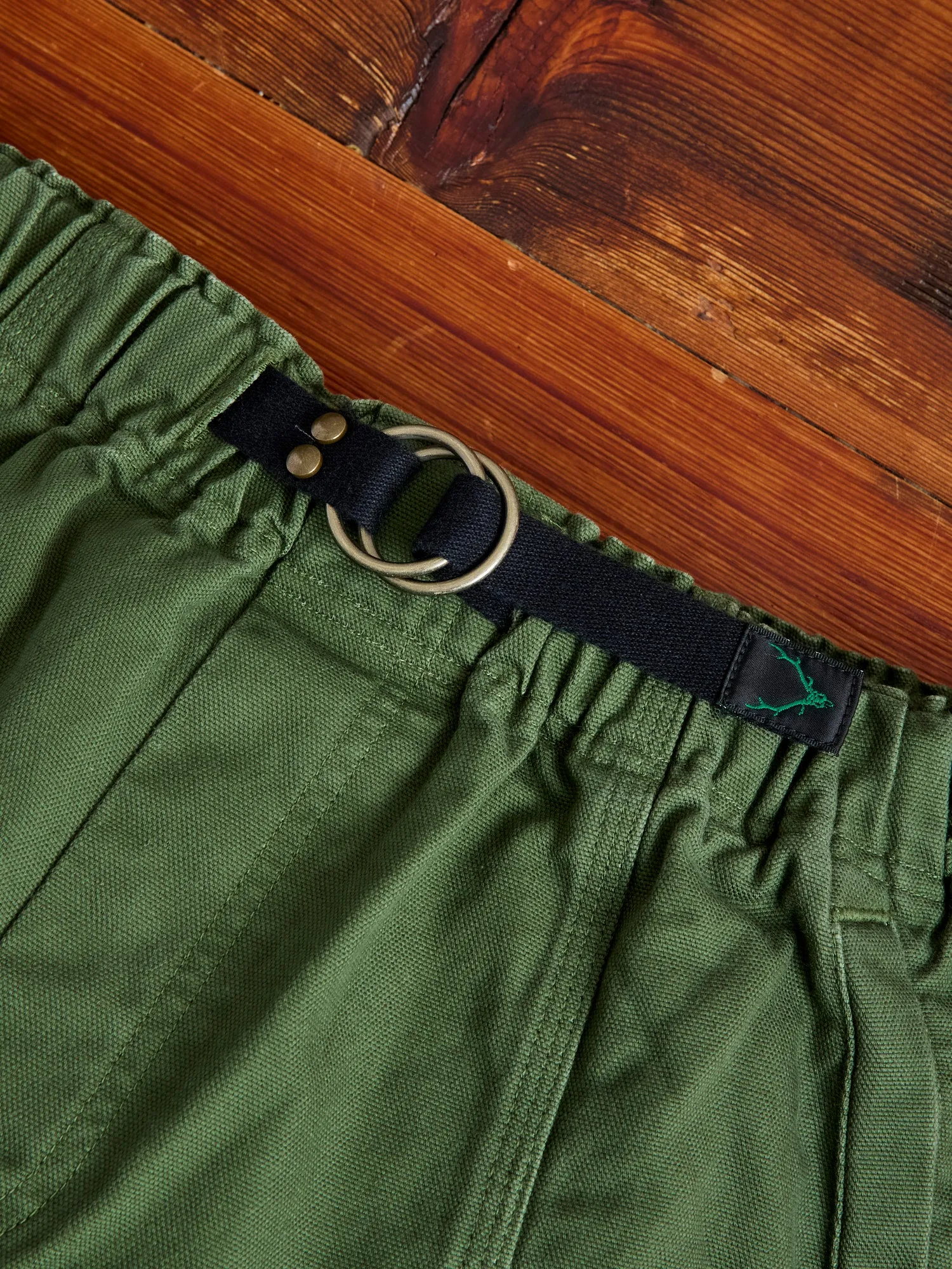 11.5oz Cotton Canvas Belted C.S Pant in Moss Green