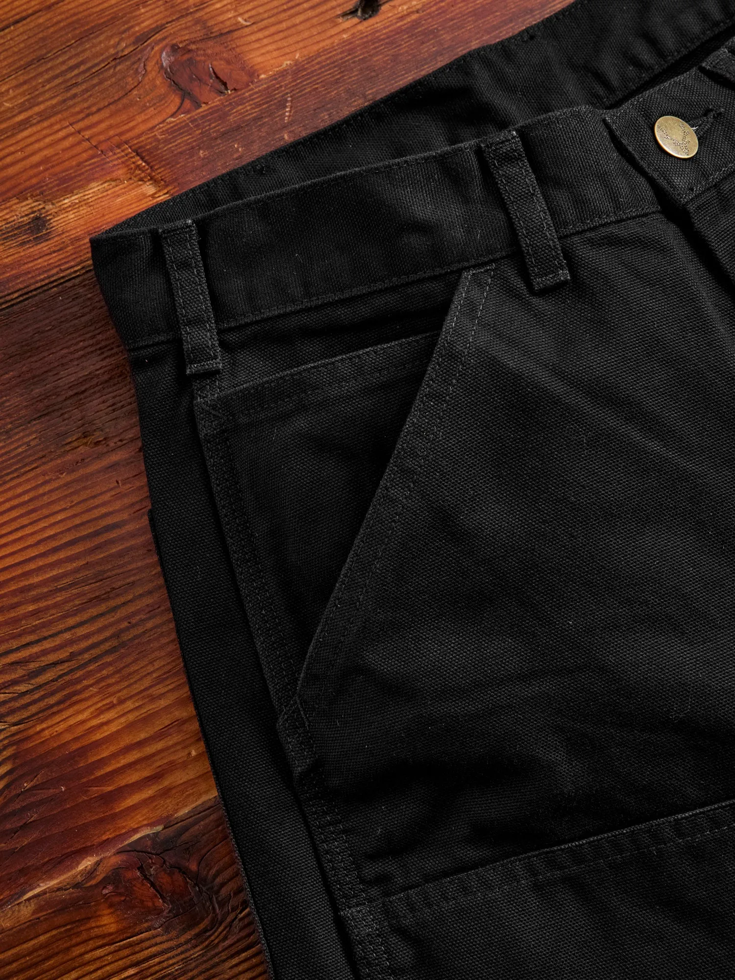 11.5oz Cotton Canvas Painter Pant in Black