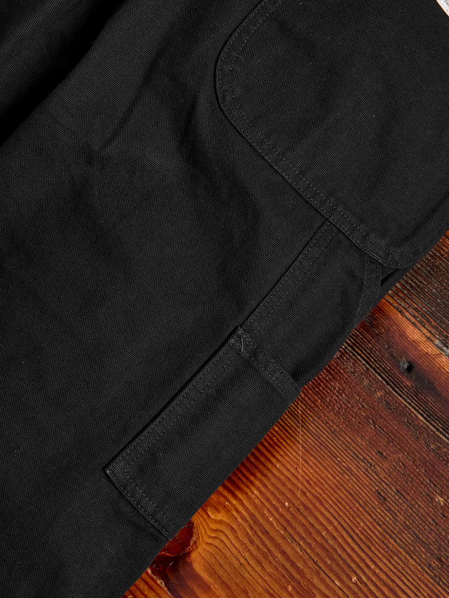 11.5oz Cotton Canvas Painter Pant in Black