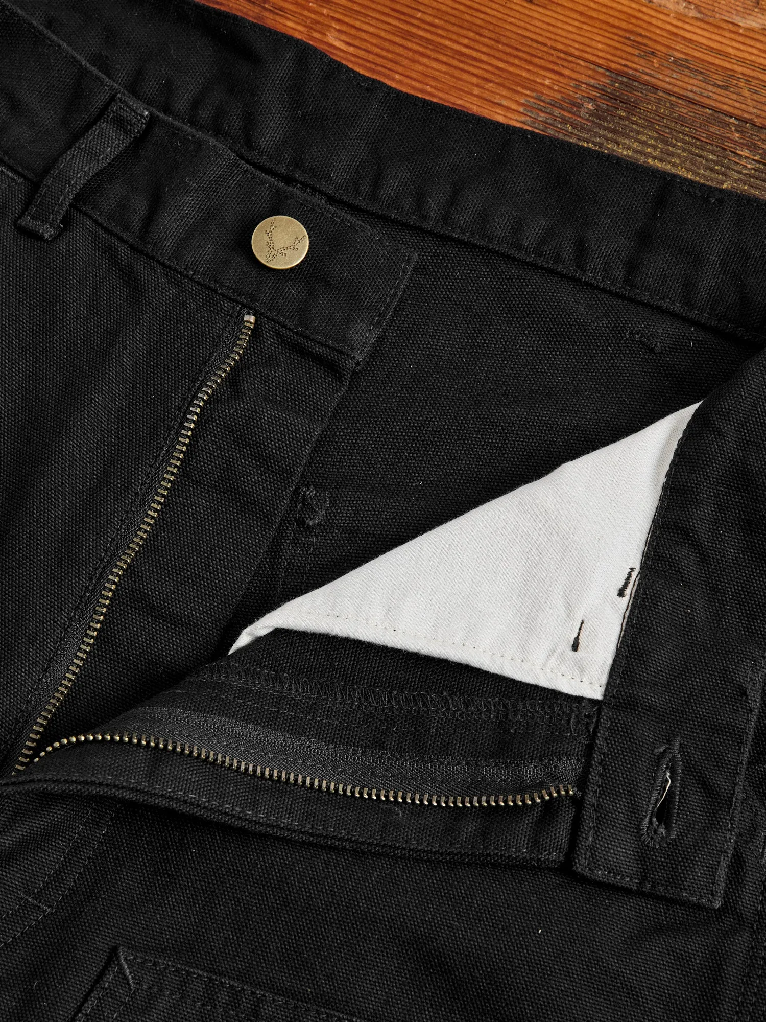 11.5oz Cotton Canvas Painter Pant in Black