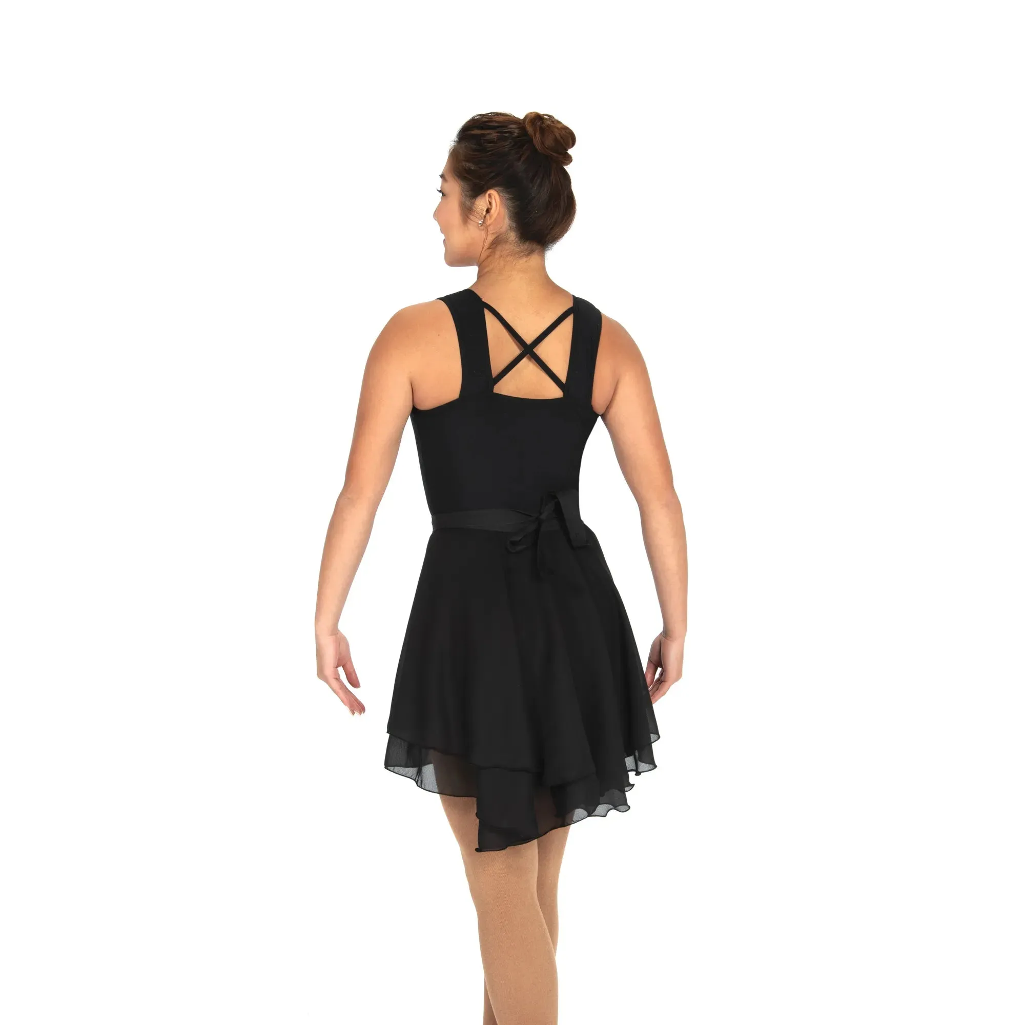 297 Competition Figure Skating Shirred Supplex Bodysuit