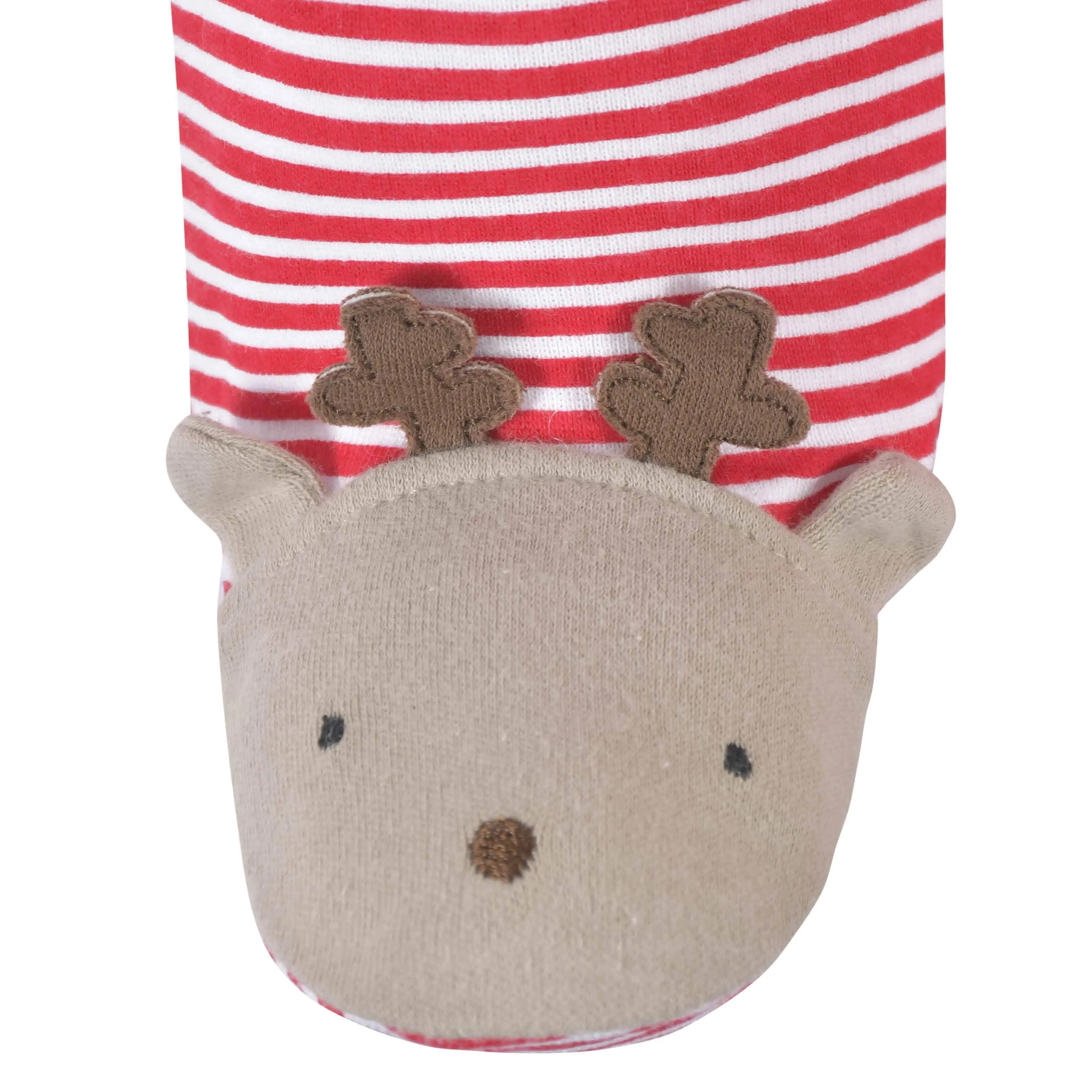 3-Piece Baby Neutral Polar Bear & Reindeer Onesies® Bodysuit, Pants, & Cap Set