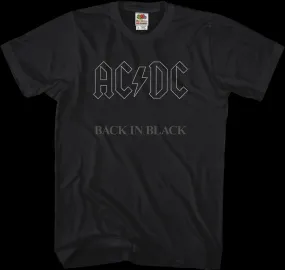 ACDC Back In Black Shirt