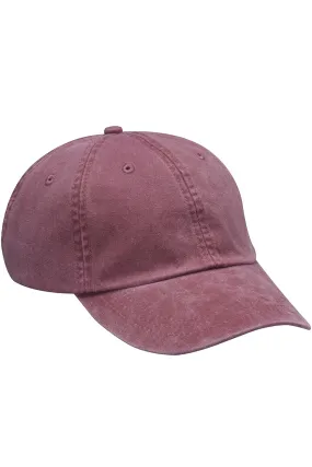 Adams Mens Adjustable Hat - Burgundy