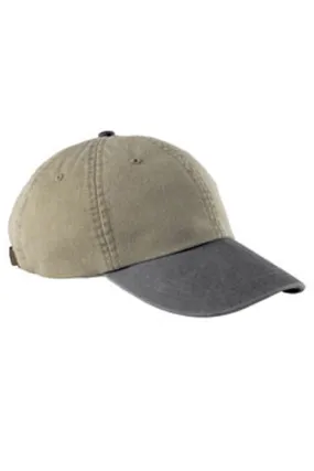 Adams Mens Adjustable Hat - Khaki Brown/Charcoal Grey
