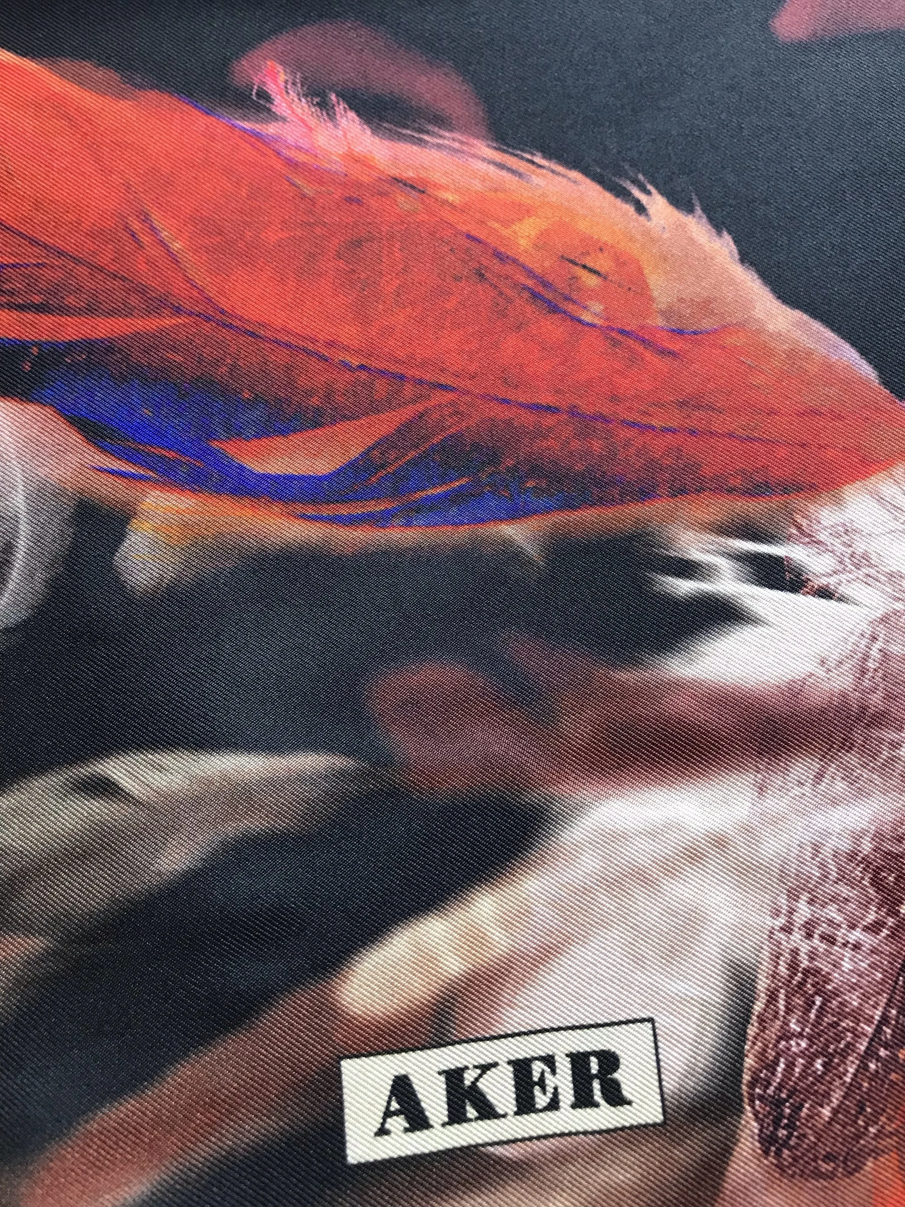 Aker Feather Turkish Silk Scarf No. 11