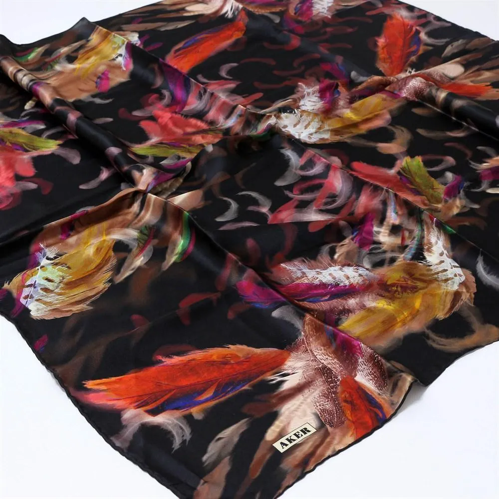 Aker Feather Turkish Silk Scarf No. 11