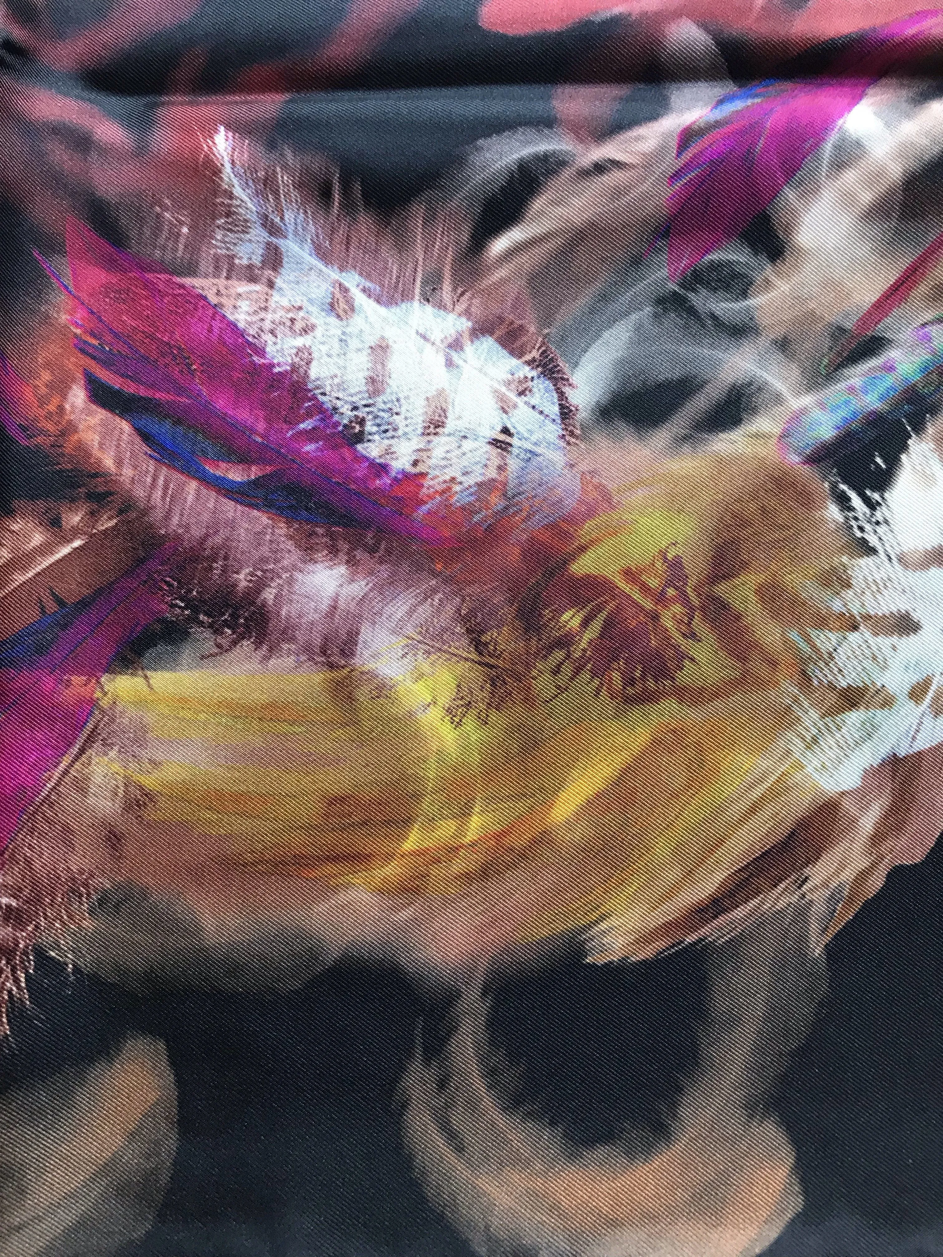 Aker Feather Turkish Silk Scarf No. 11