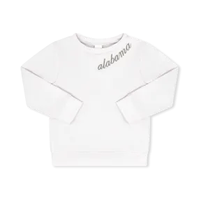 Alex Sweatshirt | White with Alabama