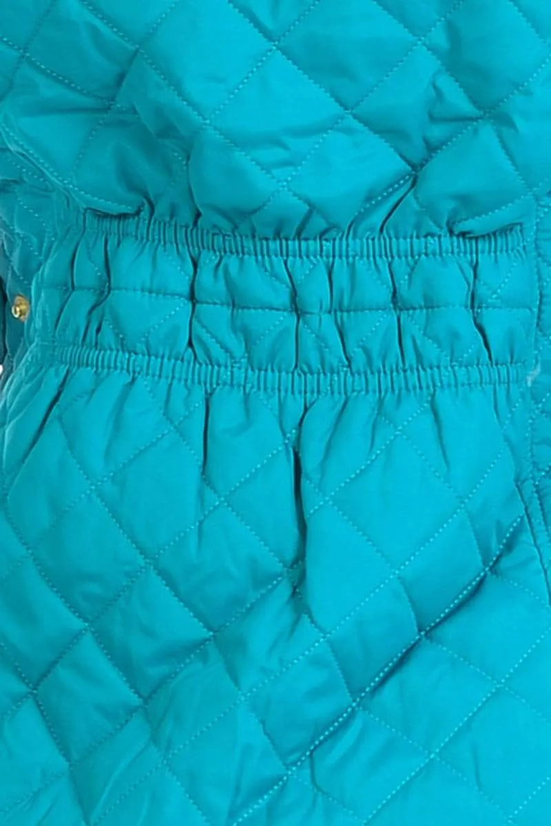 Auliné Collection Womens Quilted Zip Up Lightweight Fur Hooded Padding Vest