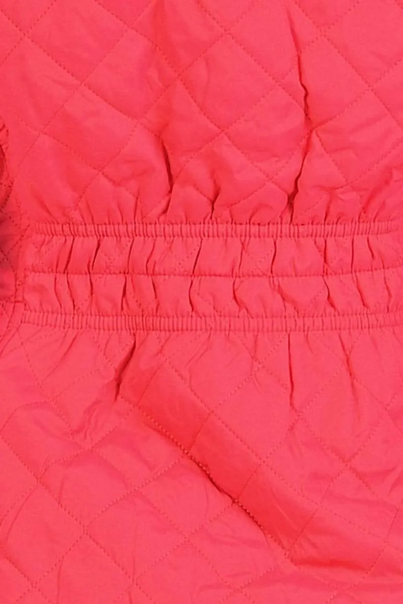 Auliné Collection Womens Quilted Zip Up Lightweight Fur Hooded Padding Vest