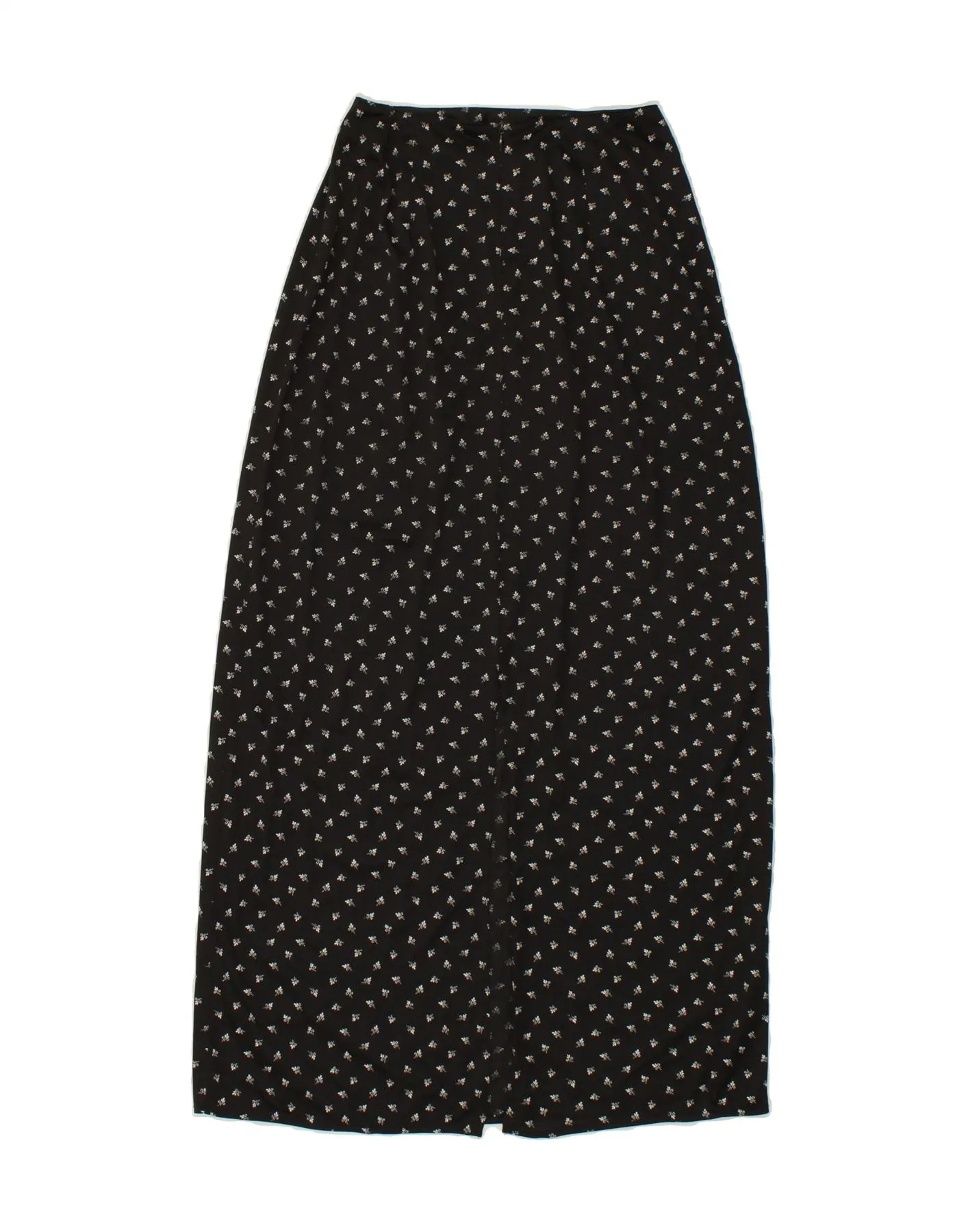 AVANT Womens High Waist Maxi Skirt W23 2XS Black Floral Polyester