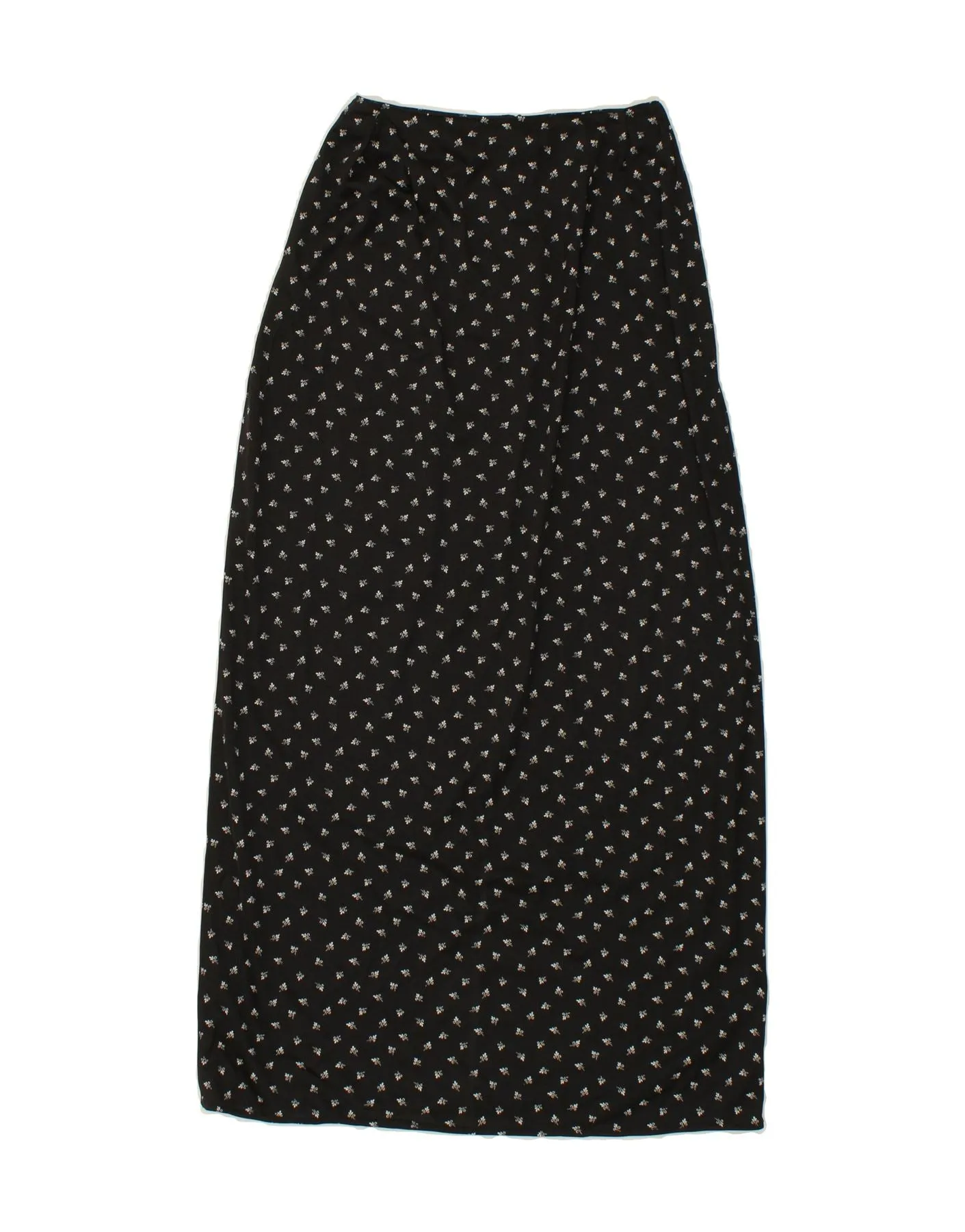 AVANT Womens High Waist Maxi Skirt W23 2XS Black Floral Polyester