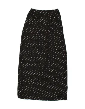 AVANT Womens High Waist Maxi Skirt W23 2XS Black Floral Polyester