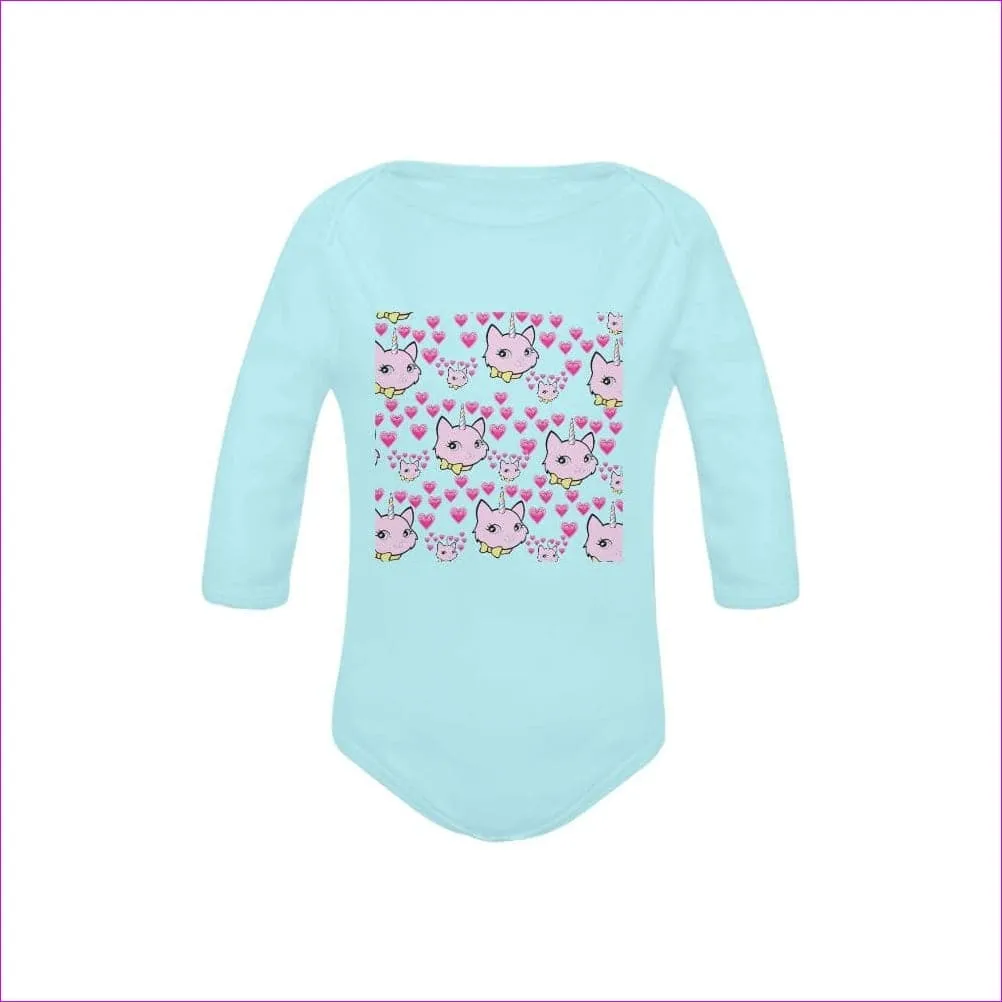 Bec & Friends Uni-Kitten Baby's Organic Long Sleeve One Piece
