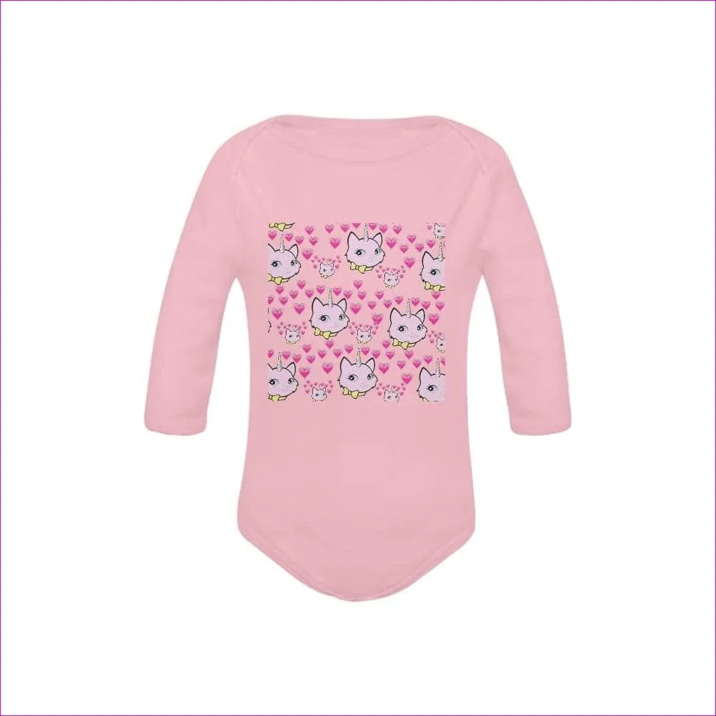 Bec & Friends Uni-Kitten Baby's Organic Long Sleeve One Piece