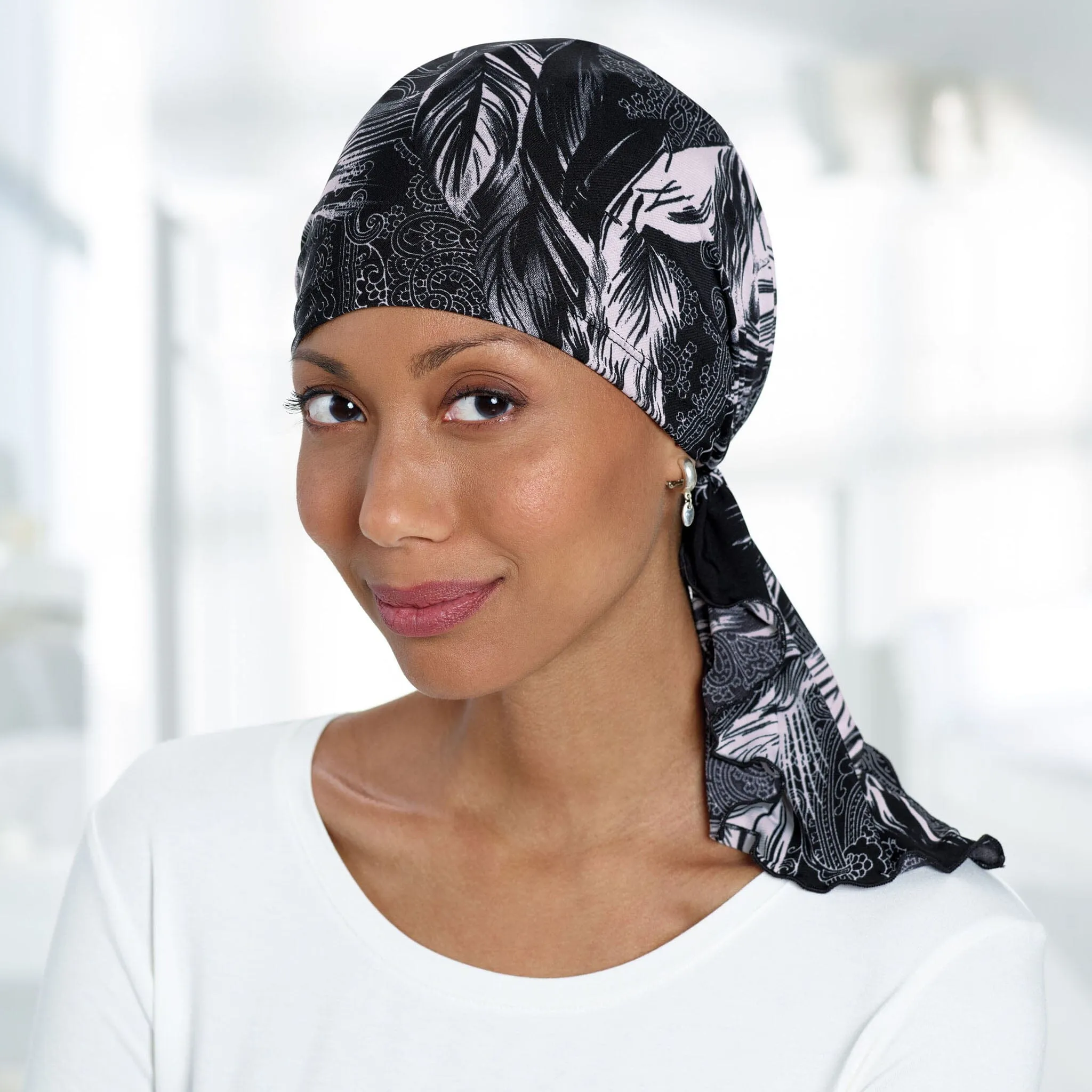 Bella Black Paisley Scarf