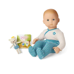 Bitty Baby® Doll #3 in Soft Blue   Bear Friend & Board Book