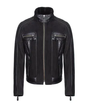 Black Short Leather Jacket