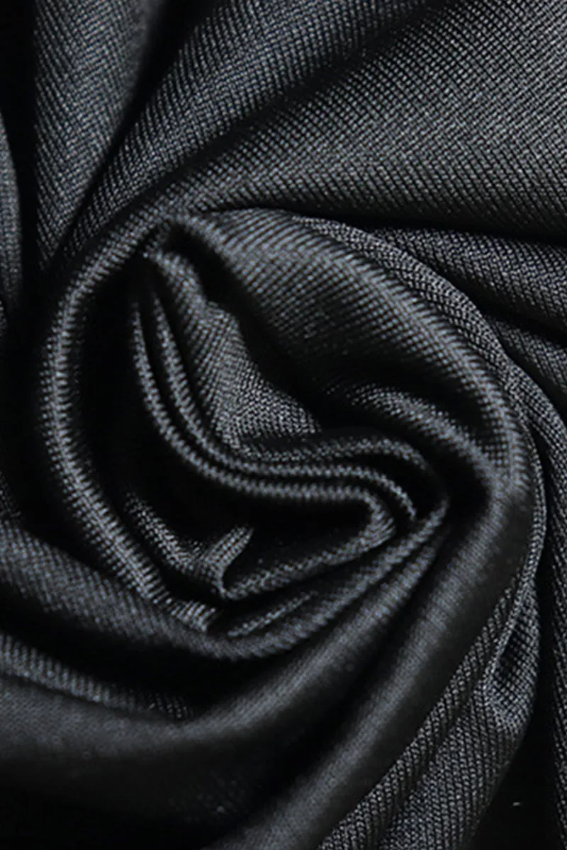 Black Sleeveless Cutout Pleated Maxi Skirt Set