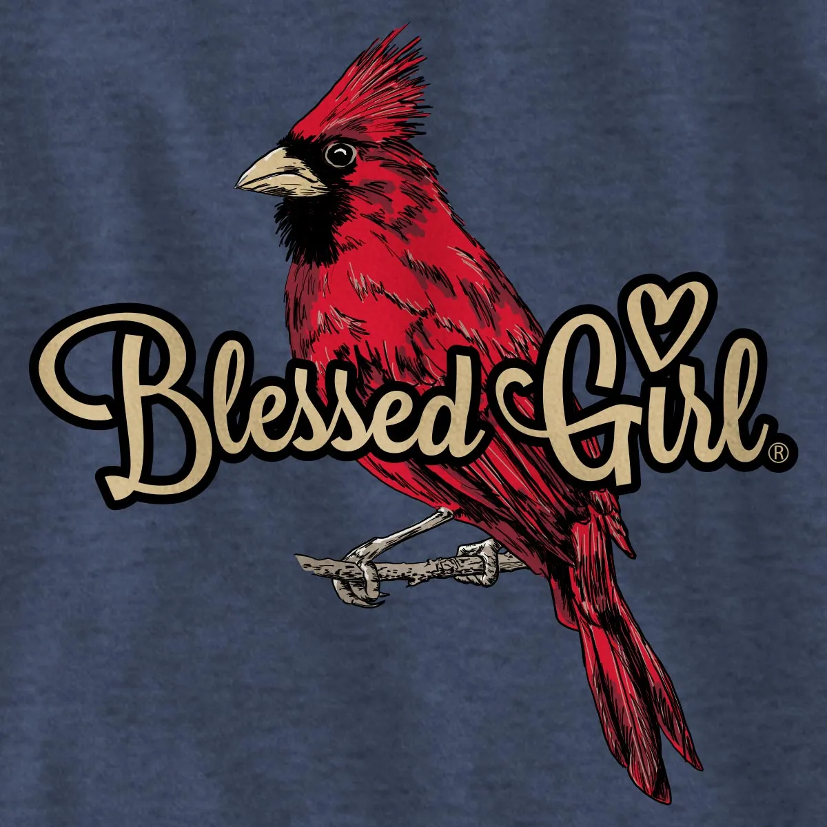 Blessed Girl Womens Long Sleeve T-Shirt Give Thanks