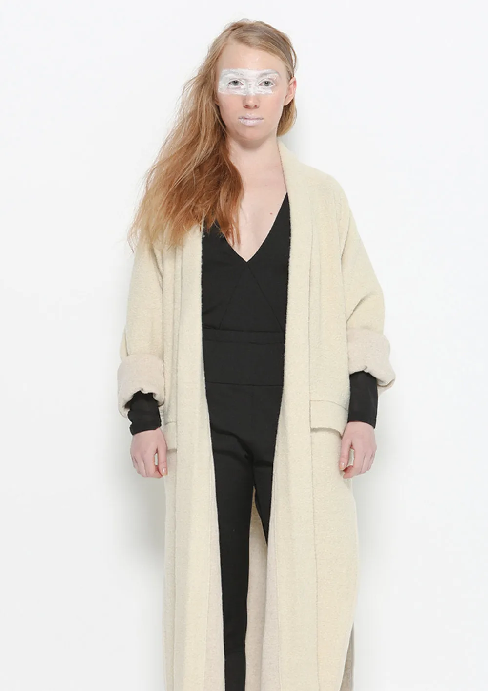 BODYSUIT LONG SLEEVES - HIGH DENSITY KNIT black