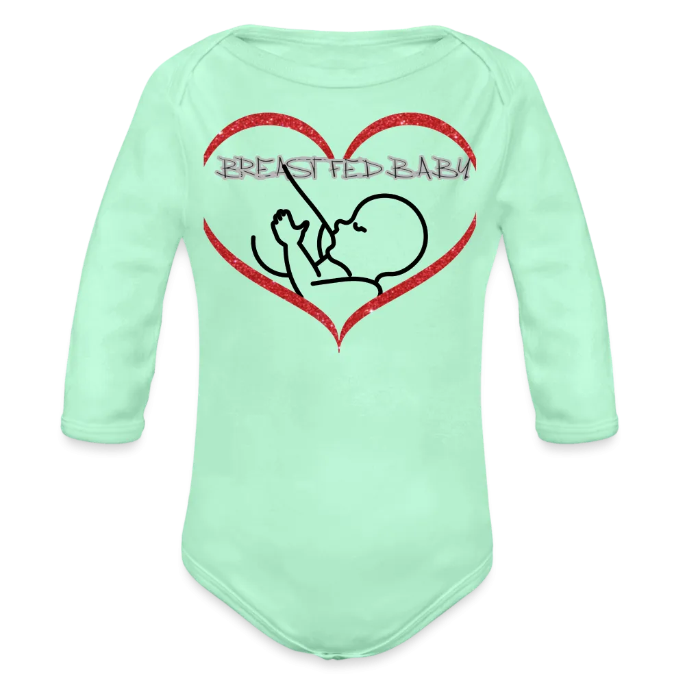 Breastfed Baby Organic Long Sleeve Baby Bodysuit - 9 colors