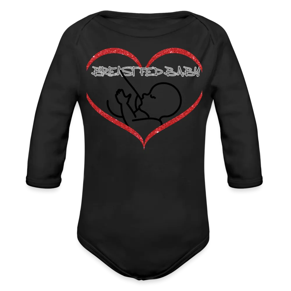Breastfed Baby Organic Long Sleeve Baby Bodysuit - 9 colors