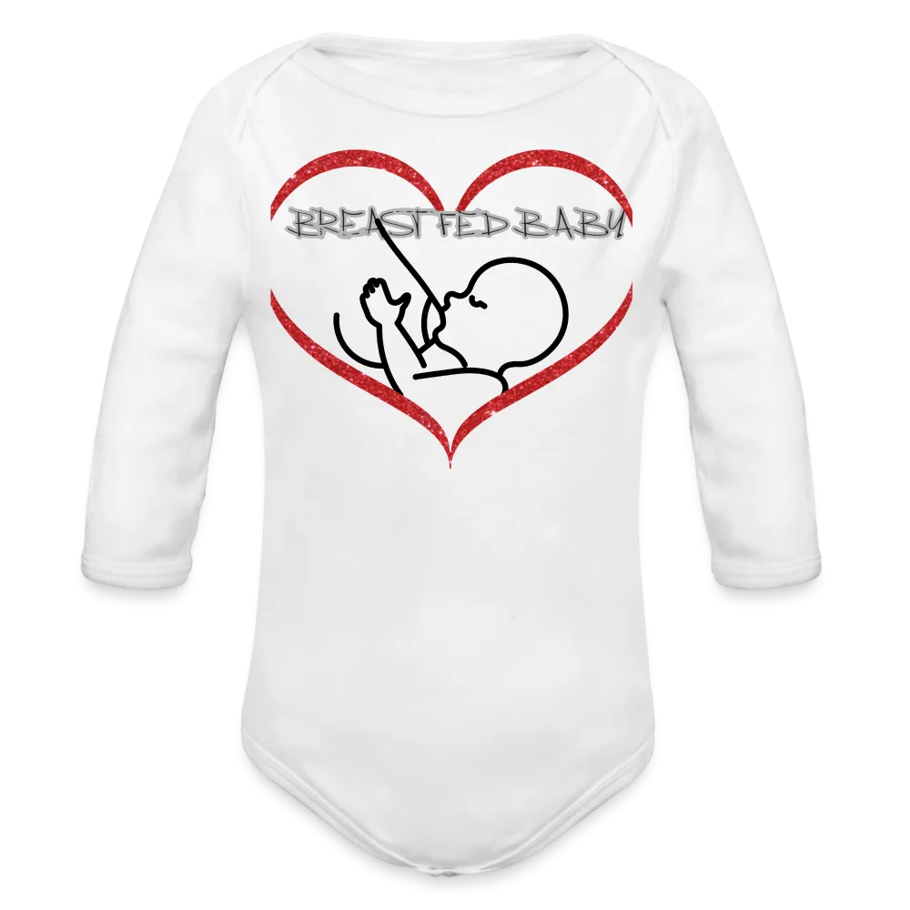 Breastfed Baby Organic Long Sleeve Baby Bodysuit - 9 colors