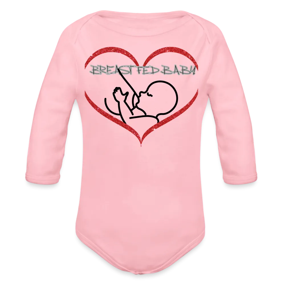 Breastfed Baby Organic Long Sleeve Baby Bodysuit - 9 colors