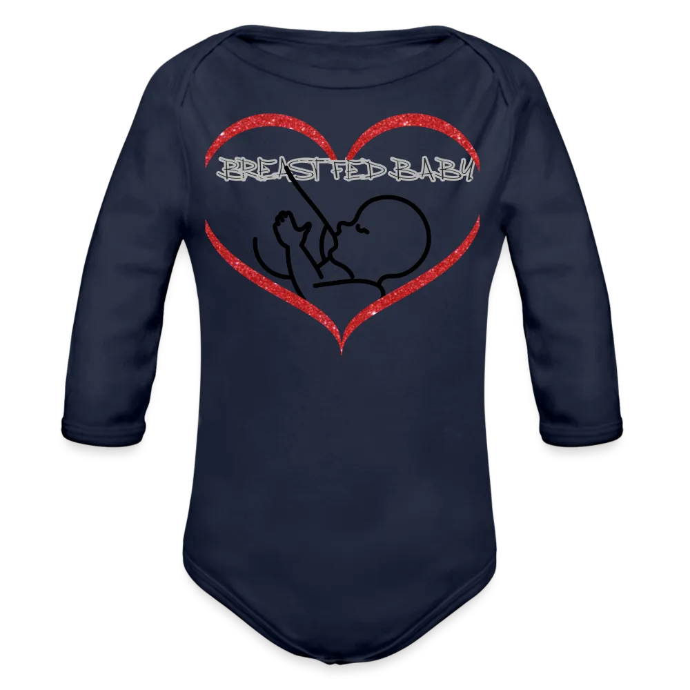 Breastfed Baby Organic Long Sleeve Baby Bodysuit - 9 colors