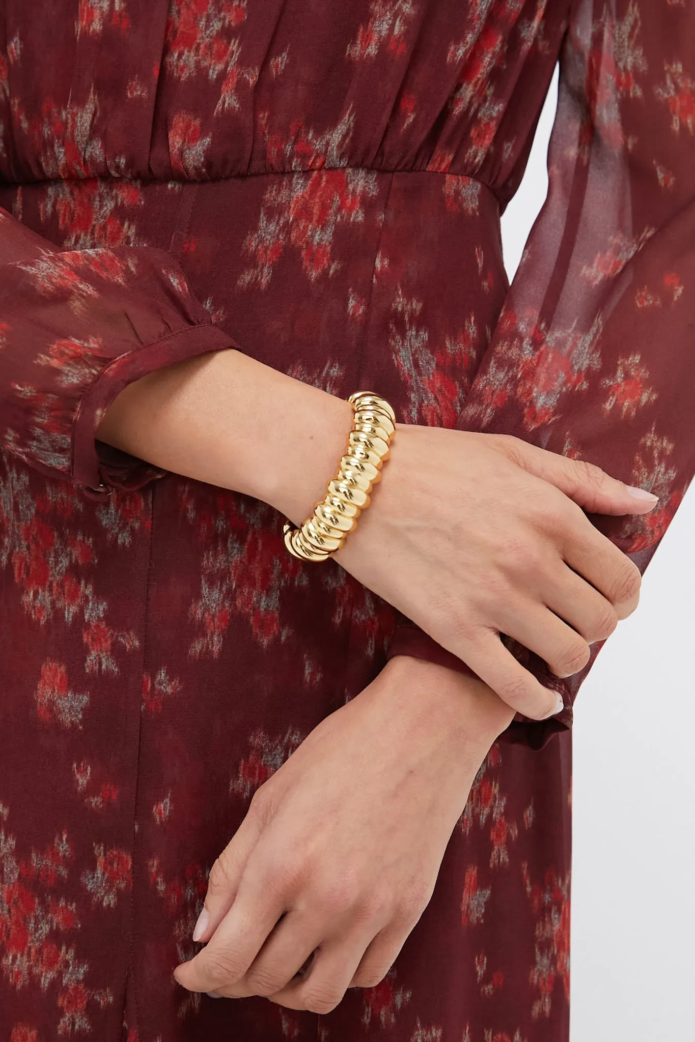 Burgundy Bouquet Adare Dress