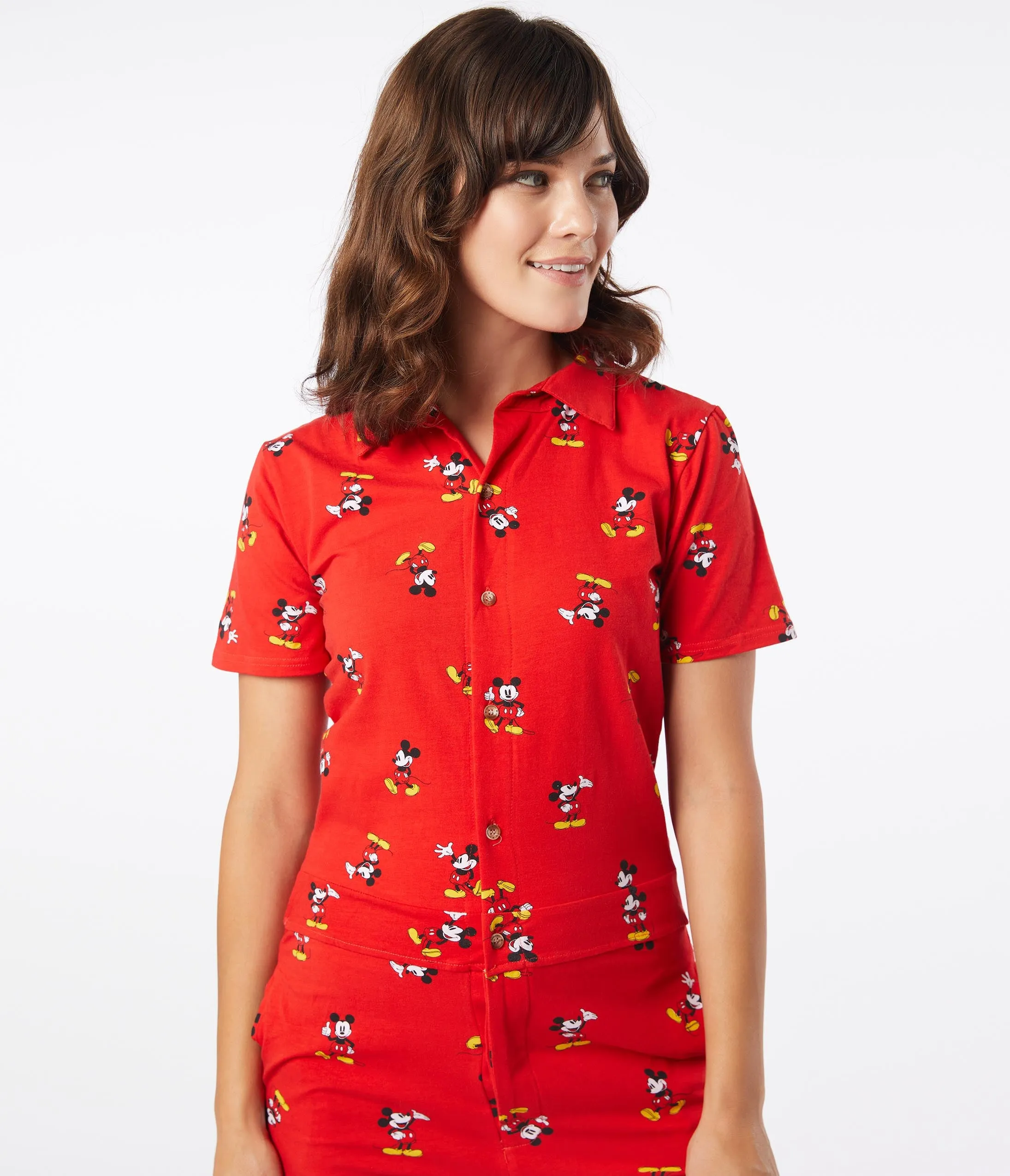 Cakeworthy Retro Mickey Print Romper