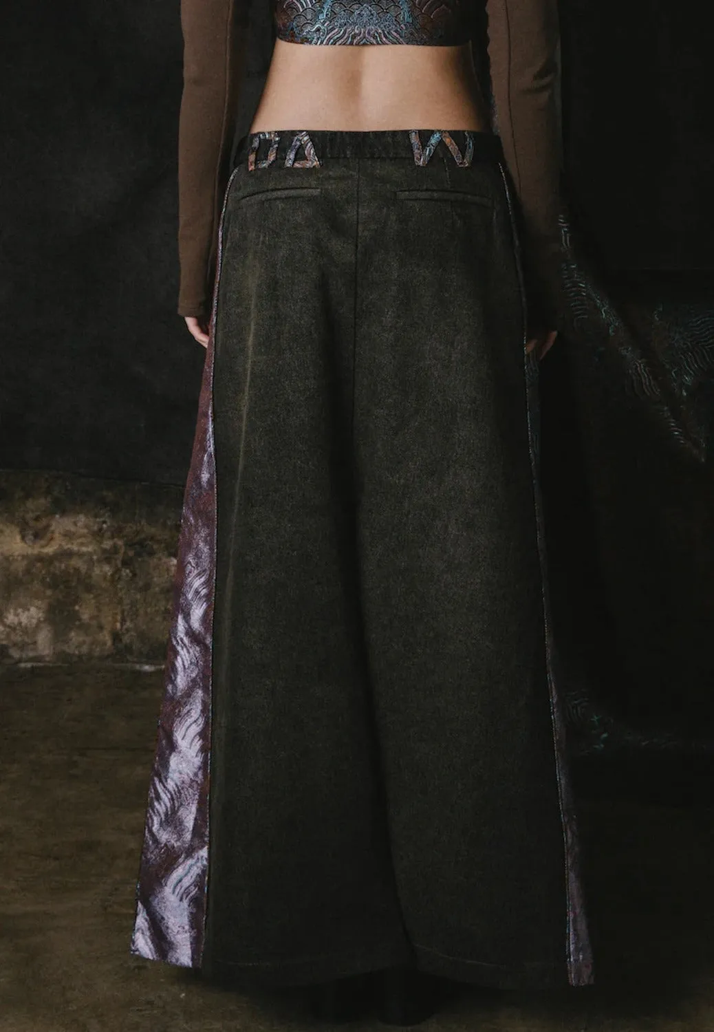 Cha Patch Maxi Skirt