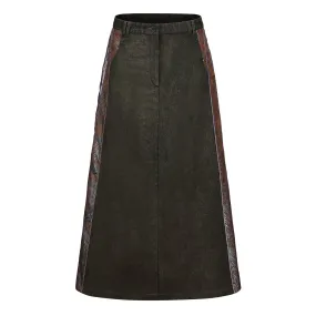 Cha Patch Maxi Skirt