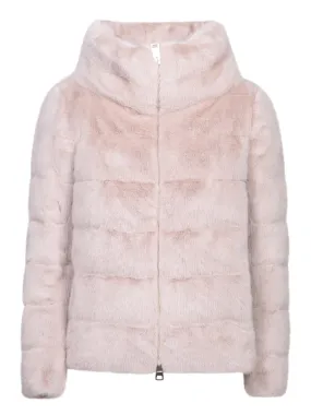 Chantilly Pink Fur Puffer Jacket