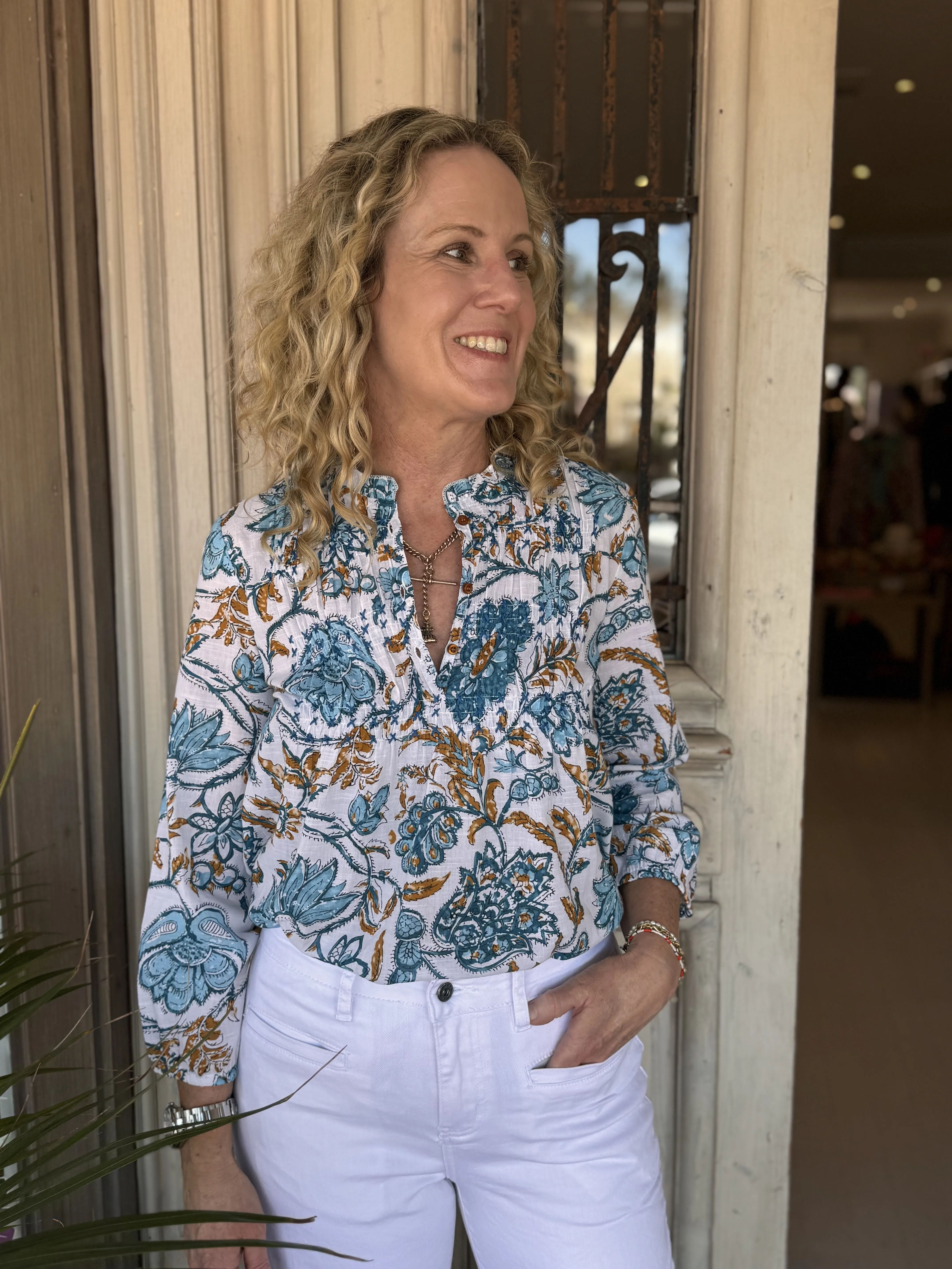 CHARLIE SHIRT | Julie Blue Gold