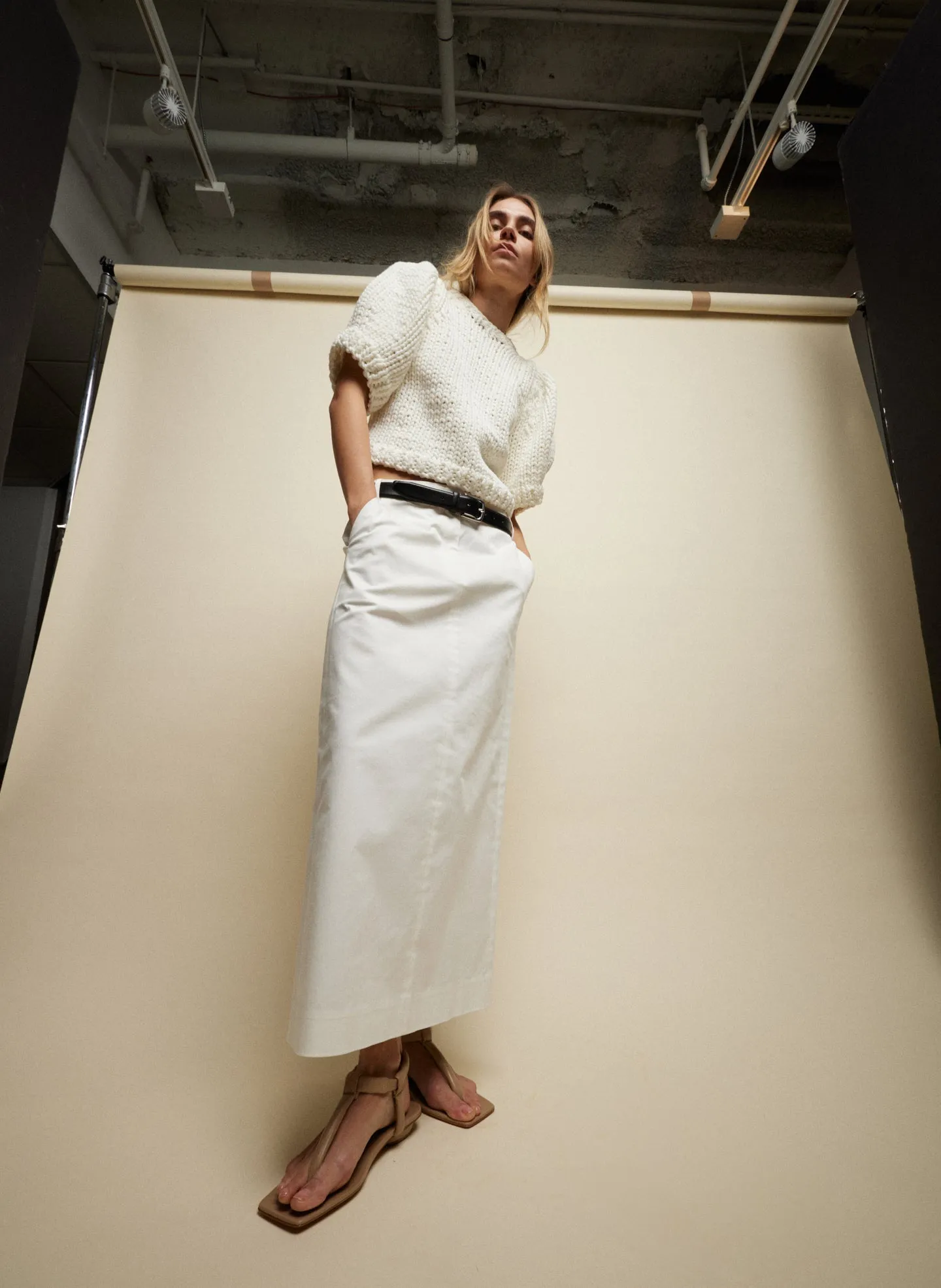 Chino Maxi Skirt