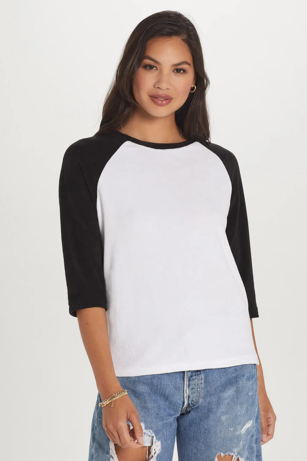 Color Block Raglan Top | GOLDIE