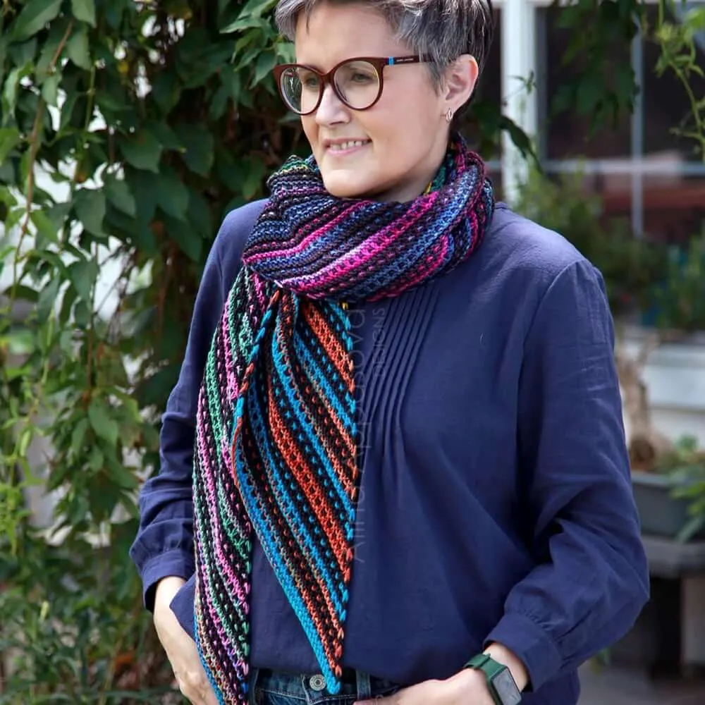 Color Your Pixels Scarf, Knitting Kit