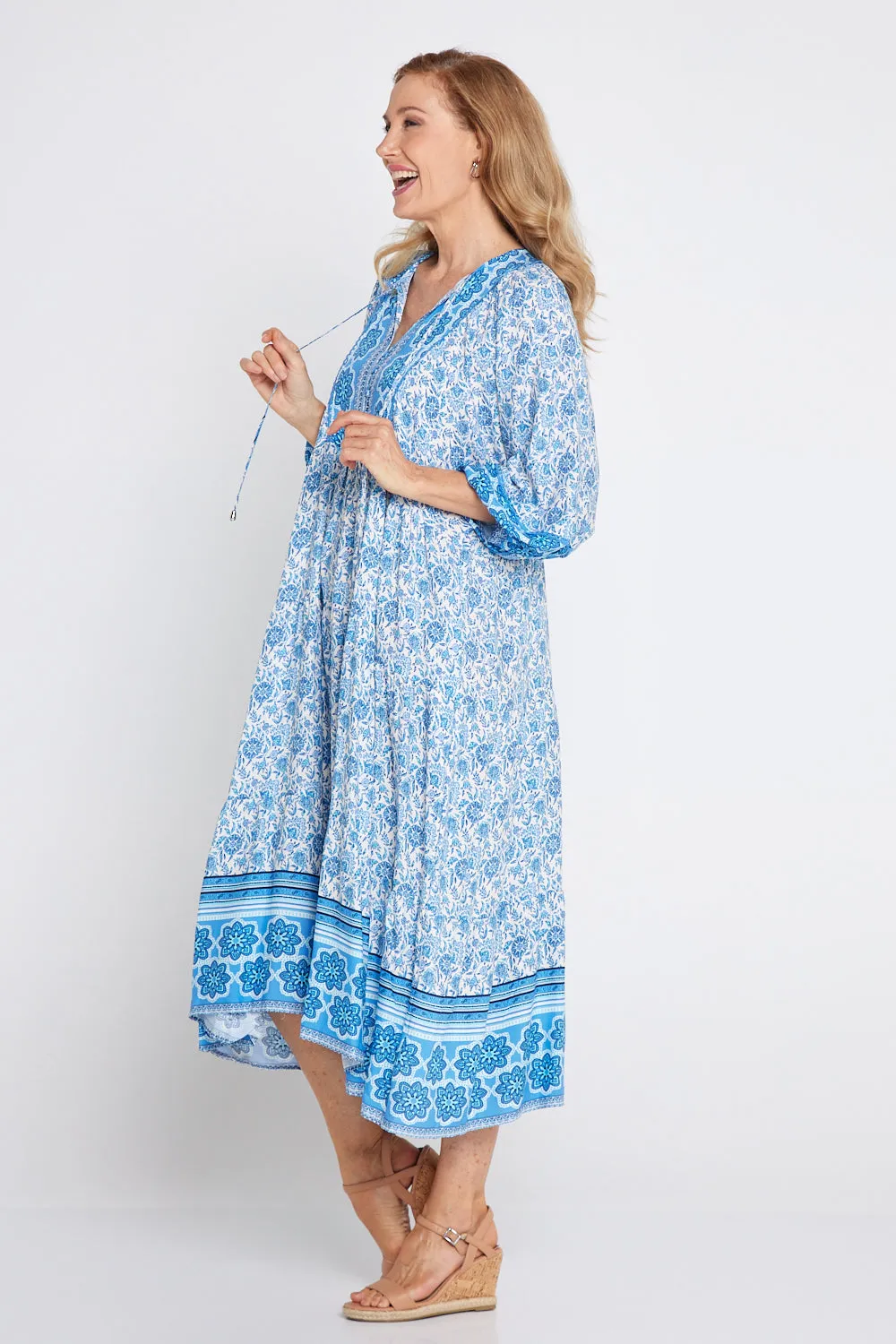 Constance Dress - Morocco Blue