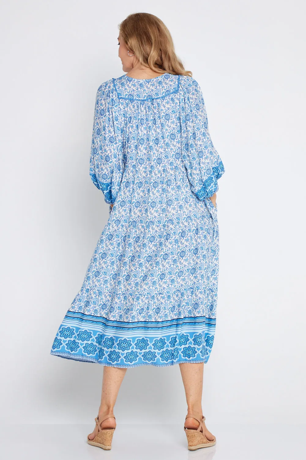 Constance Dress - Morocco Blue
