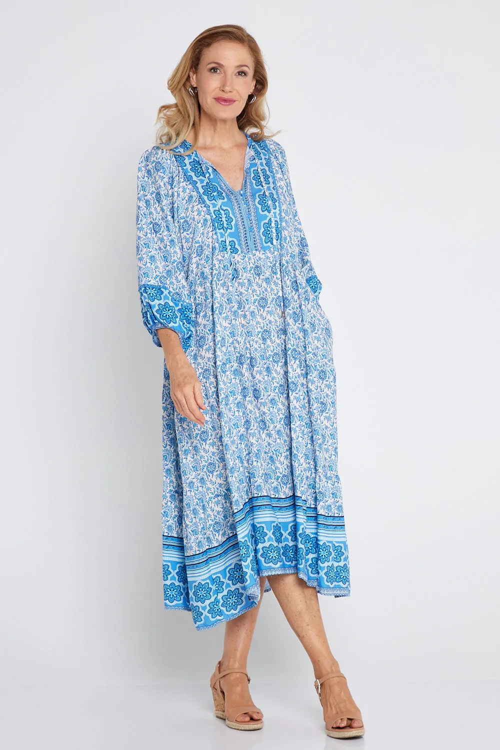 Constance Dress - Morocco Blue