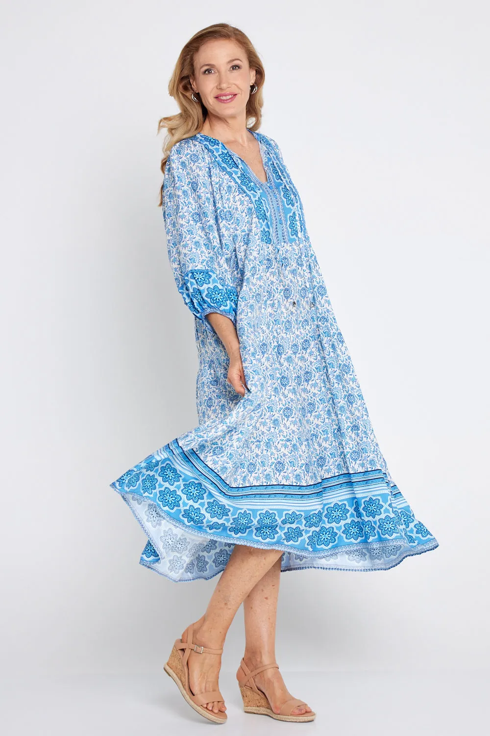 Constance Dress - Morocco Blue