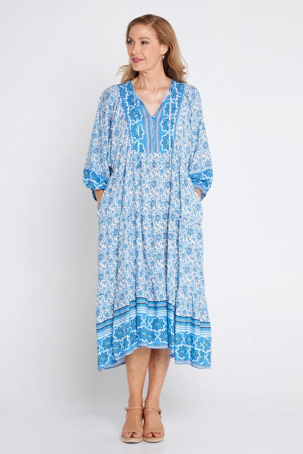 Constance Dress - Morocco Blue