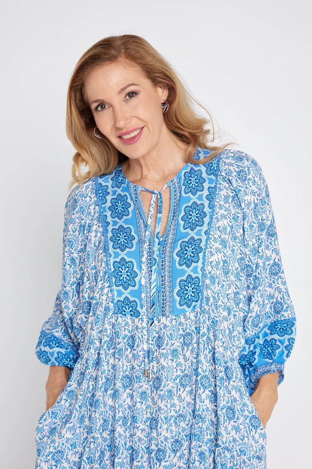 Constance Dress - Morocco Blue