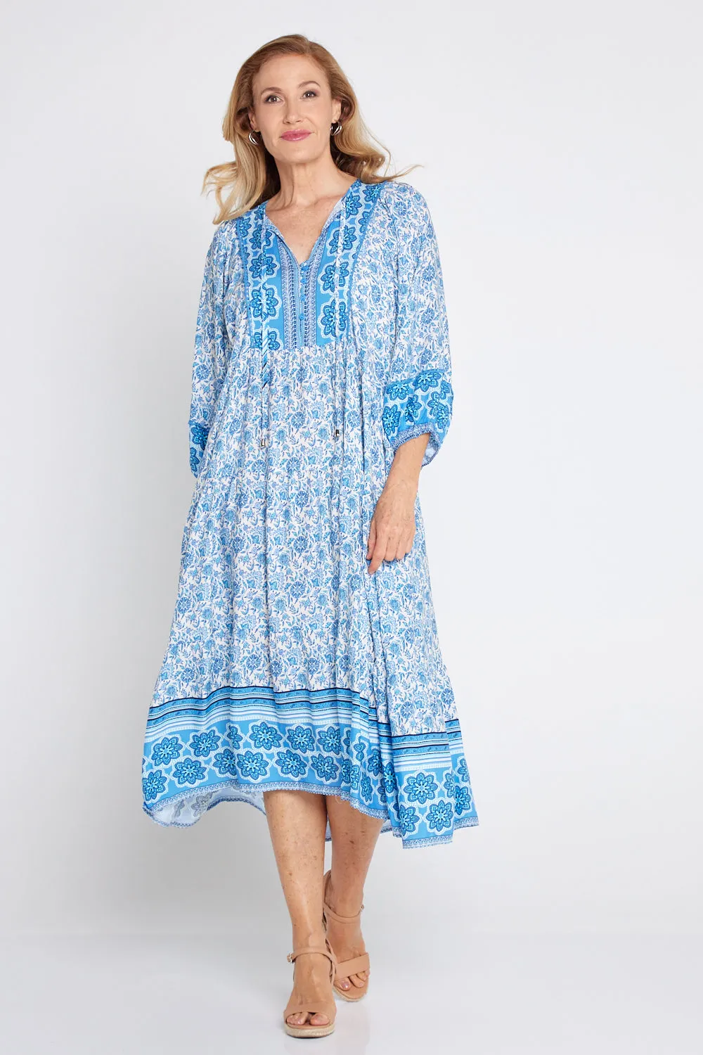 Constance Dress - Morocco Blue